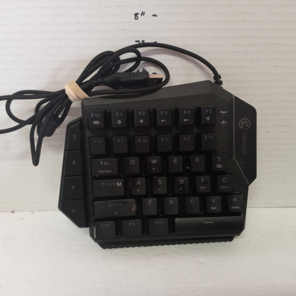 GameSir GK100 One Handed Mechanical Gaming Keyboard LED Backlit USB Wired pad